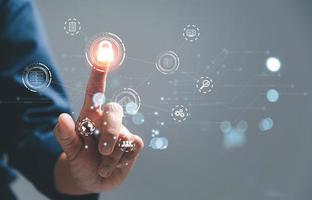 Digital transformation change management, internet of things. new technology bigdata and business process strategy, automate operation, customer service management, cloud computing, smart industry photo