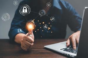 Digital transformation change management, internet of things. new technology bigdata and business process strategy, automate operation, customer service management, cloud computing, smart industry photo