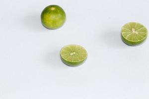 Lime isolated on white background photo