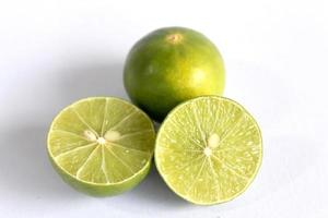 Lime isolated on white background photo