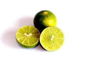 Lime isolated on white background photo