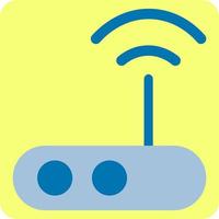 Internet router, illustration, vector, on a white background. vector