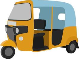 Tuk tuk, illustration, vector on white background