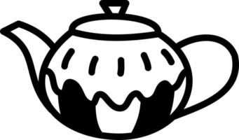 Domestic teapot, illustration, vector on a white background.