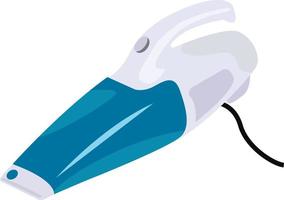 Vacuum cleaner, illustration, vector on white background