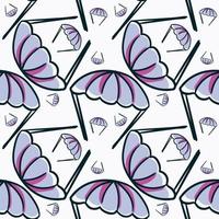 Parachute pattern , illustration, vector on white background