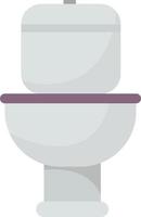 Toilet seat, illustration, vector on white background