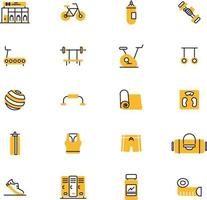 Gym equipment, illustration, vector on a white background.