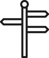Park sign post, illustration, vector, on a white background. vector