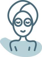 Spa girl, illustration, vector, on a white background. vector