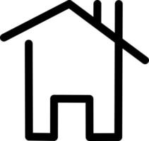 House with no windows, icon illustration, vector on white background