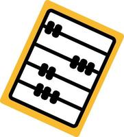 School abacus, illustration, vector on a white background.