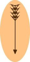 Warrior arrow, illustration, vector on a white background.
