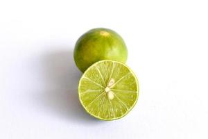 Lime isolated on white background photo