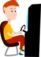 Gaming machine, illustration, vector on white background.