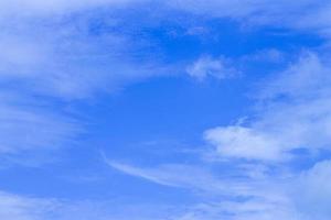 Blue sky with white clouds Leave space for text input. photo
