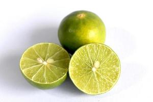 Lime isolated on white background photo