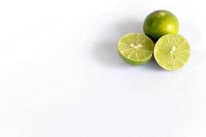 Lime isolated on white background photo