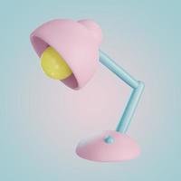 Desk lamp icon 3D illustration photo