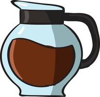 Coffee, illustration, vector on white background.