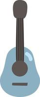 Blue ukulele, illustration, vector, on a white background. vector