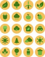 Green ecology, illustration, vector on a white background.