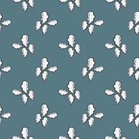 White smoke , seamless pattern on a dirty blue background. vector