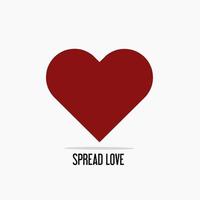 illustration vector of love,spread love,perfect for print,etc.