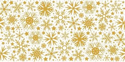 Snowflakes seamless pattern for decoration for Christmas design. vector