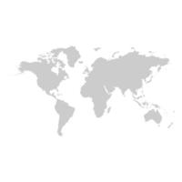 World map on a white background vector