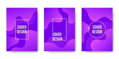 A collection of minimalist style banner designs with wave designs. Flowing gradient wave elements. Creative illustration for web pages, cover, promotion. Eps10 vector. vector