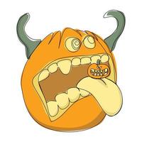 illustration of pumpkin halloween vector