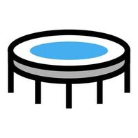 vector de icono de trampolín