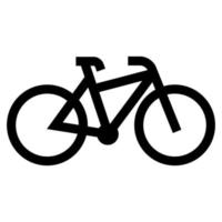 vector de icono de bicicleta de contorno