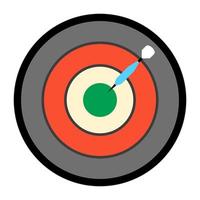 Dart board icon vector