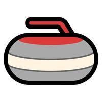 curling game icon vector