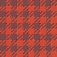 Classic Buffalo Plaid Lumberjack ornament seamless pattern background. Grey and orange autumnal fall checkered pattern, flannel fabric shirt print. November tartan backdrop. vector
