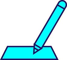 Writing education, illustration, vector on a white background.