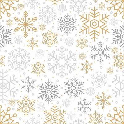 Snowflakes Seamless Pattern