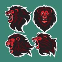 vector illustration of a lions head