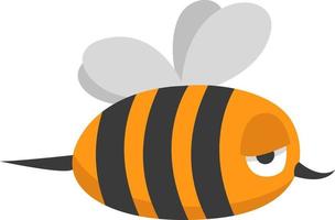 Toy bee, illustration, vector on white background