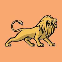 vector illustration of a lions head