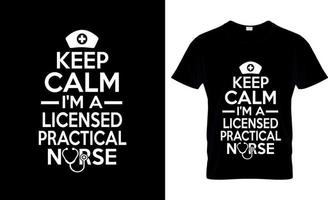 Licensed practical nurse t-shirt design, LPN t-shirt slogan and apparel design, LPN typography, LPN vector, LPN illustration vector