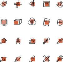 Digital tools, illustration, vector on a white background.