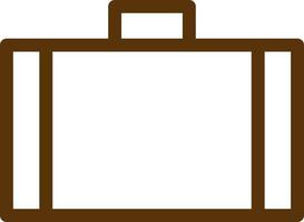 Brown man bag, illustration, vector on a white background.