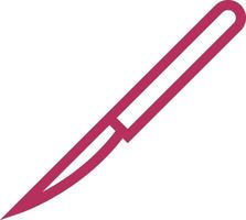 Pink lancet, illustration, on a white background. vector