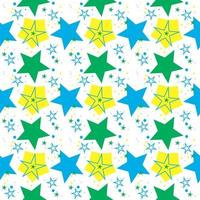 Geometric stars,seamless pattern on white background. vector