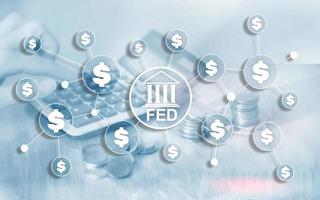 sistema de la reserva federal de fed usa el concepto de negocio del sistema financiero bancario. foto