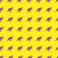 Kangaroo pattern, illustration, vector on white background