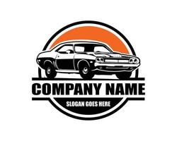 Best 1969 dodge super bee car logo for badge, emblem. white background view from side vector